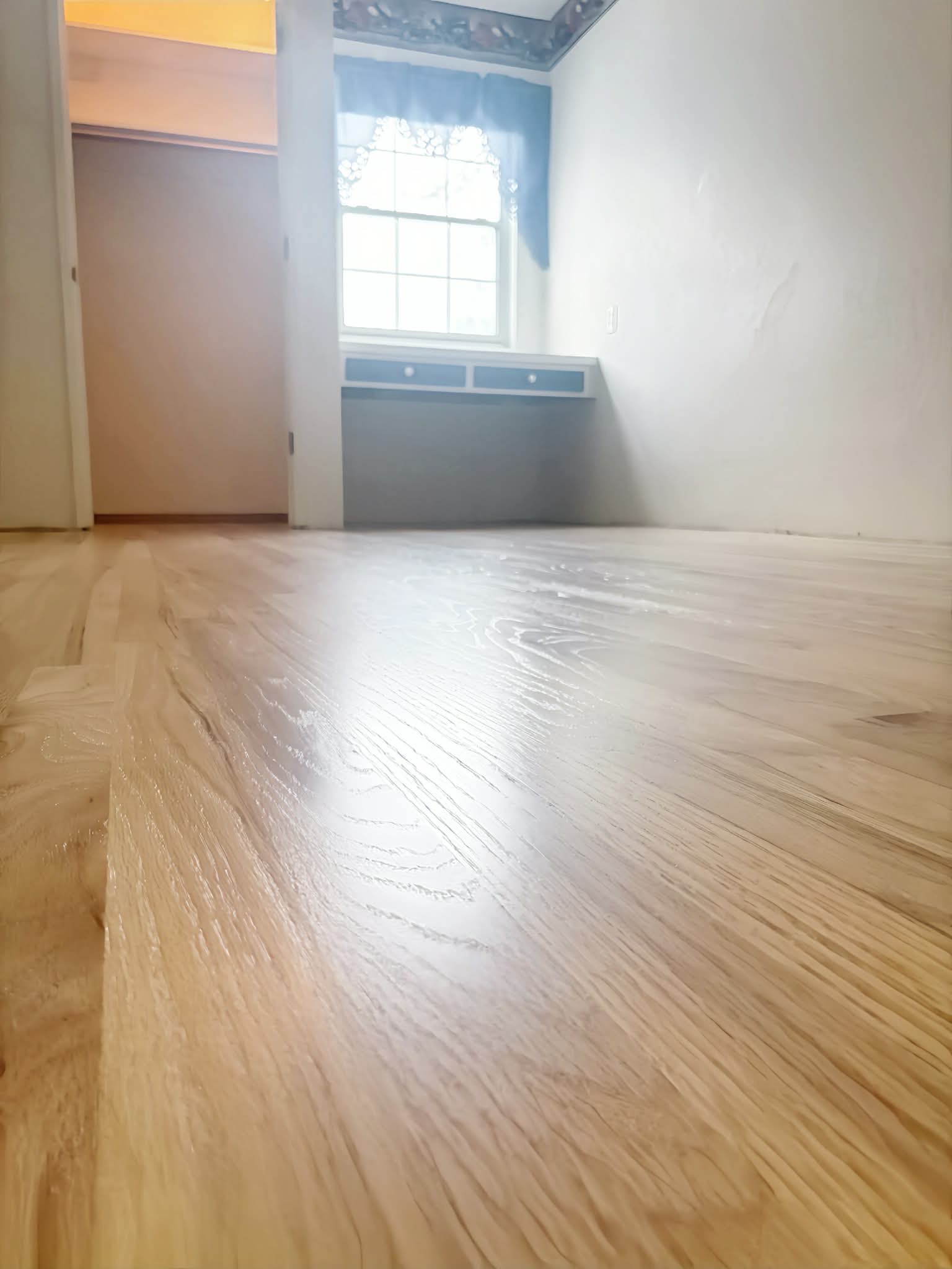 Close-up of finished floor