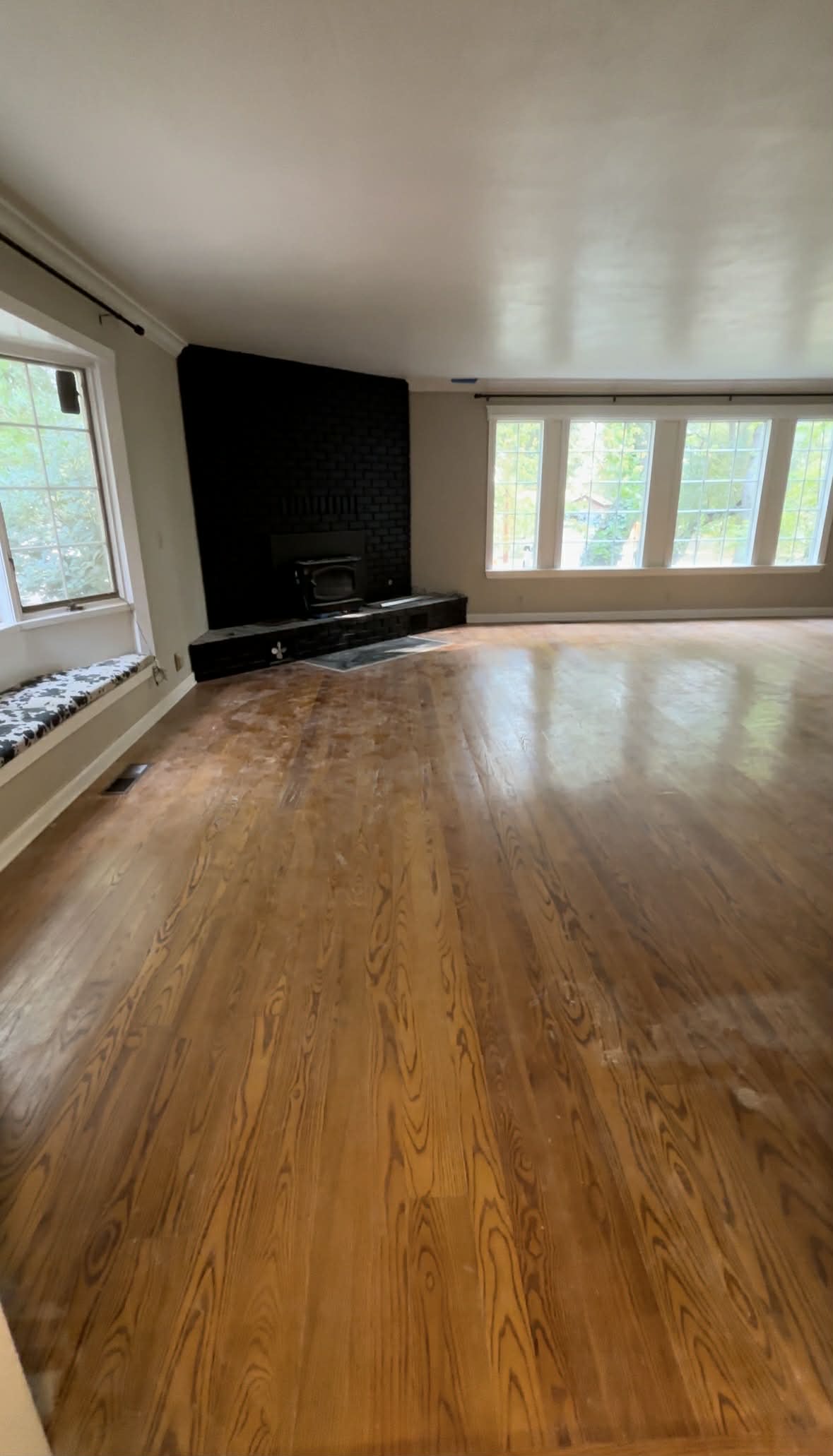35 year old floor before refinishing